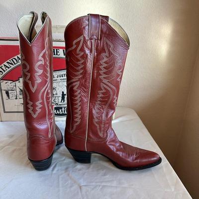 LIKE NEW LADIES JUSTIN WESTERN BOOTS SIZE 10A