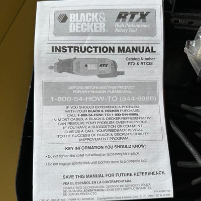 RTX ROTARY TOOL AND A DEWALT PALM SANDER
