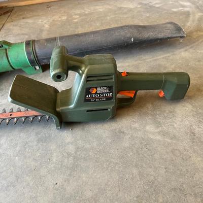 ELECTRIC LEAF BLOWER AND HEDGE TRIMMERS