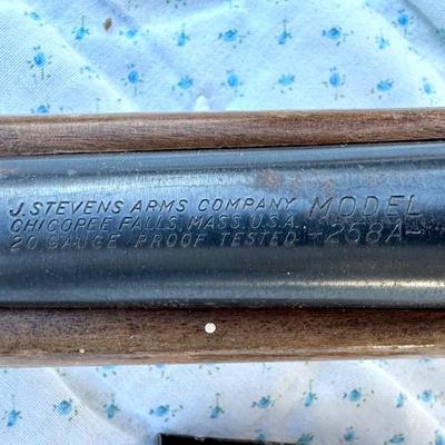 J STEVENS ARMS BOLT ACTION 20 GAUGE SHOTGUN MODEL 258A