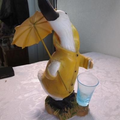 Duck rain gauge