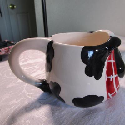 Ceramic cow mug