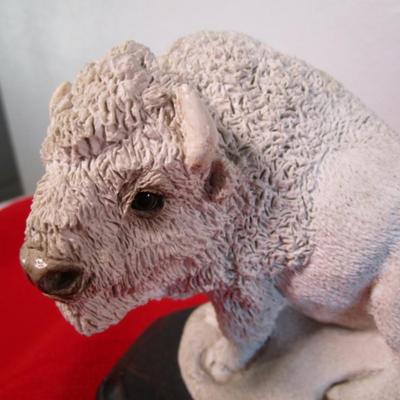 Vintage UDC resin White Buffalo display figure