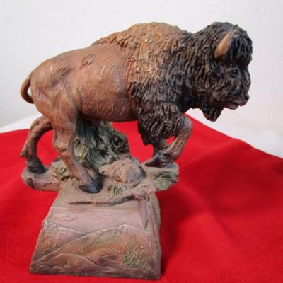 Brown Buffalo display figure