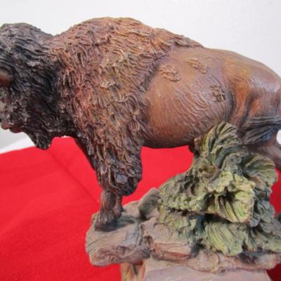 Brown Buffalo display figure