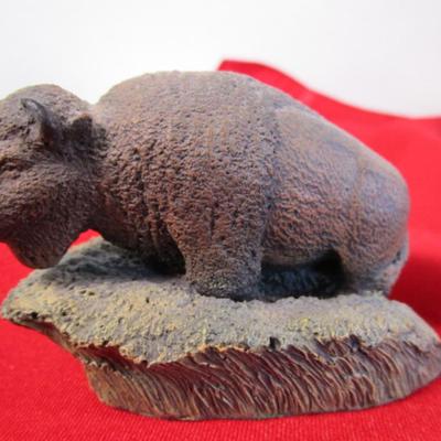 Bronze Wildlife Collection Small Buffalo display figure