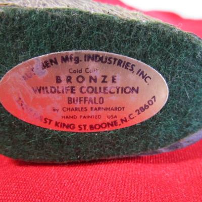 Bronze Wildlife Collection Small Buffalo display figure