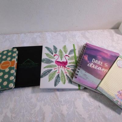 3 journals, 1 address book, 1 Mary Engelbreit pad
