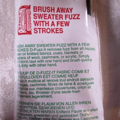 Suede cleaners, fabric shavers, lint brush