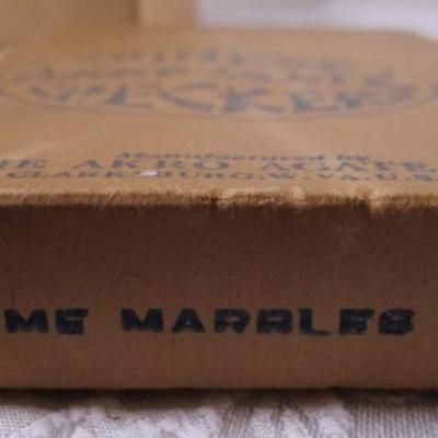 Vintage 1940's marbles set for Chinese checkers