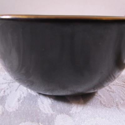 Asian wood lacquerware bowl with spoon