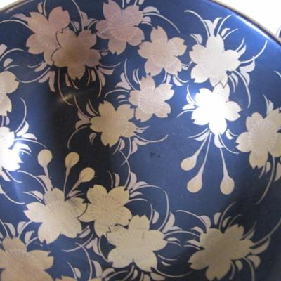 Asian wood lacquerware bowl with spoon