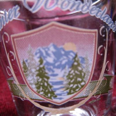 Winter Wonderland Ski Utah shot glass