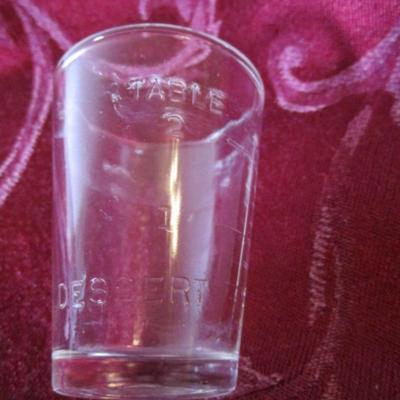 Table tea and dessert measuring shot glass