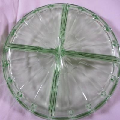 Round divided relish tray