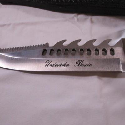 Vintage Jim Frost knife with leather sheath