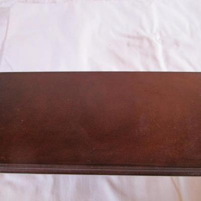 2 Mahogany wood accent wall floating shelves