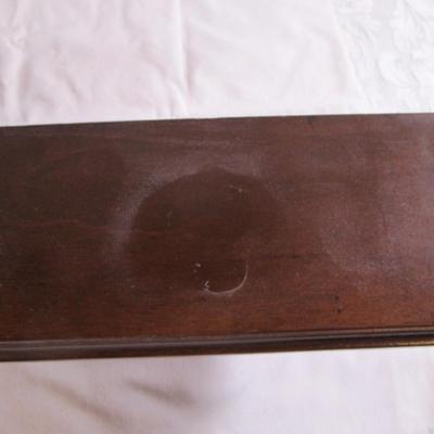 2 Mahogany wood accent wall floating shelves