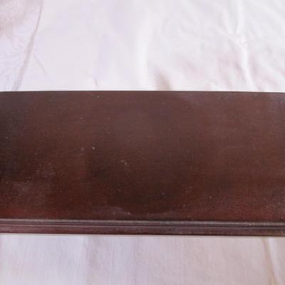 2 Mahogany wood accent wall floating shelves