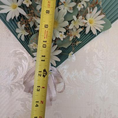 Decorative Fan With Faux Flowers