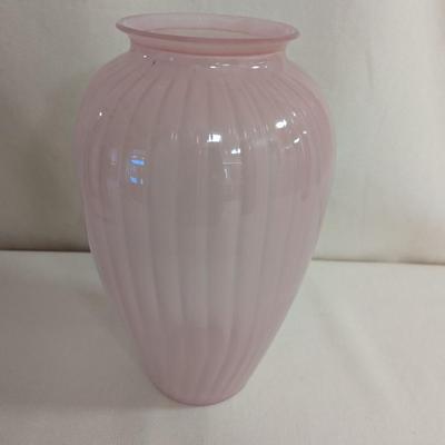 12 9/16" Tall Pink Vintage Anchor Vase With Box (DR)