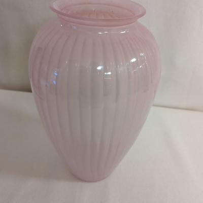 12 9/16" Tall Pink Vintage Anchor Vase With Box (DR)