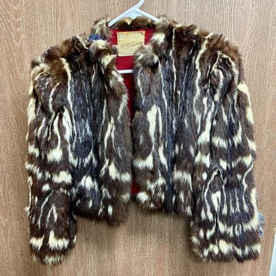 Stellar 1940s Spotted Skunk Scalloped Fur Cape