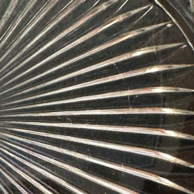 Lot of Vintage Clear Glass Dishes & Art Deco Style Vase