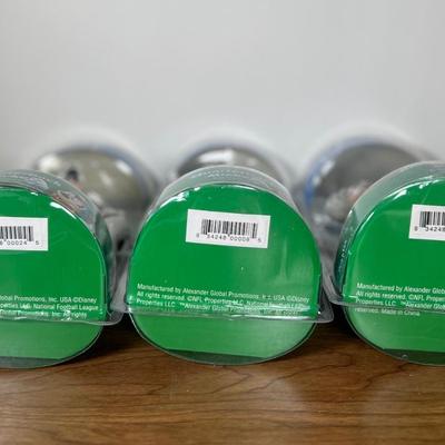 LOT 3B: NIP Disney Bobble Dobbles Philadelphia Eagles Football Bobbleheads - 2 Mickeys & Goofy