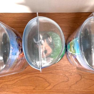 LOT 3B: NIP Disney Bobble Dobbles Philadelphia Eagles Football Bobbleheads - 2 Mickeys & Goofy