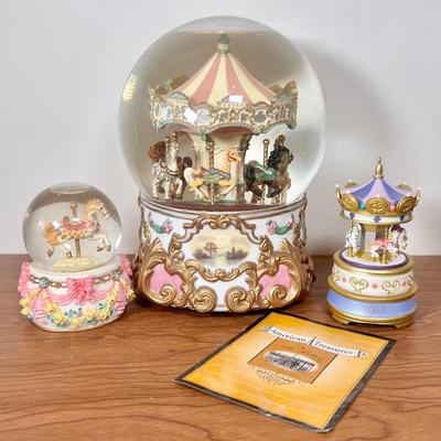 LOT 4B: San Francisco Music Box Company Tobin Fraley Limited Edition American Treasures “I Will Wait for You” Snow Globe, 1997 Snow Globe...