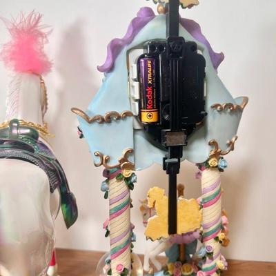 LOT 5B: Ringling Bros Circus Pony, 2002 Decorative Clock & Carousel Windup “Michelle”