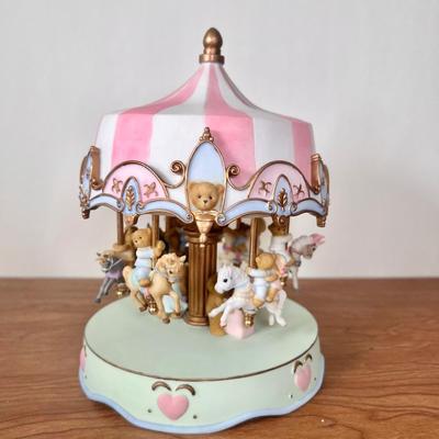LOT 6B: Limited Edition 2006 Cherished Teddies Carousel "Fifteen Cherished Bears For Fifteen Cherished Years” #1729/4000, Bradley’s...