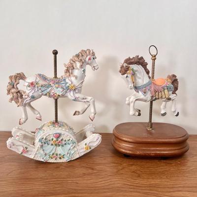 LOT 8B: Ornate Carousel Horse Musical Wind-Ups