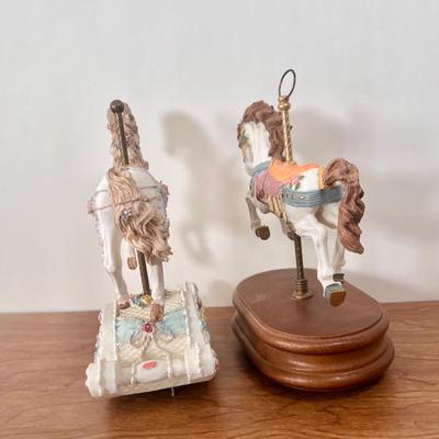 LOT 8B: Ornate Carousel Horse Musical Wind-Ups