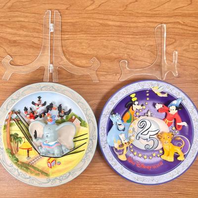 LOT 10B: Disney Plates - Animated Classics Dumbo, Groller 25th Anniversary WDW "A Magical Time in a Magical Place!",...
