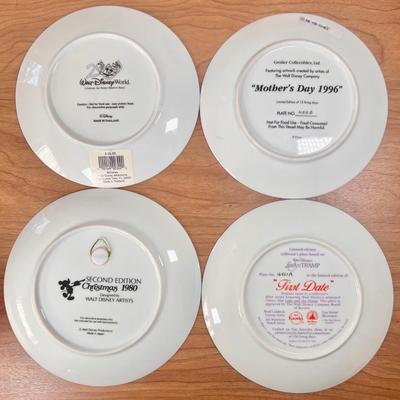 LOT 10B: Disney Plates - Animated Classics Dumbo, Groller 25th Anniversary WDW "A Magical Time in a Magical Place!",...