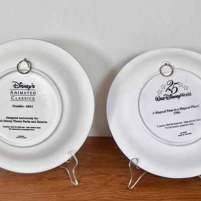 LOT 10B: Disney Plates - Animated Classics Dumbo, Groller 25th Anniversary WDW "A Magical Time in a Magical Place!",...