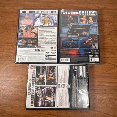 LOT 13B: PlayStation 2 WWF Smackdown vs. Raw Games, NBA Live 2006 & PS1 Games
