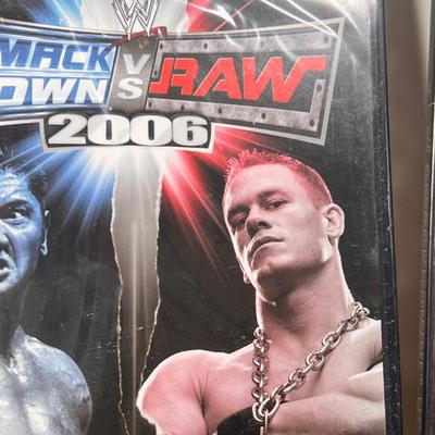 LOT 13B: PlayStation 2 WWF Smackdown vs. Raw Games, NBA Live 2006 & PS1 Games
