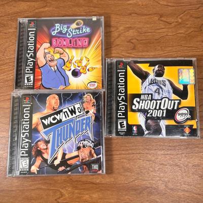 LOT 13B: PlayStation 2 WWF Smackdown vs. Raw Games, NBA Live 2006 & PS1 Games