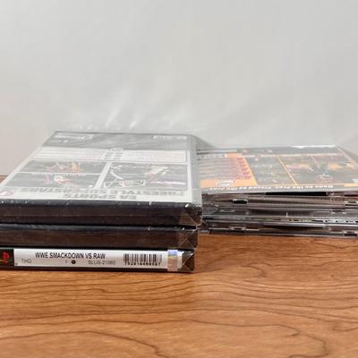 LOT 13B: PlayStation 2 WWF Smackdown vs. Raw Games, NBA Live 2006 & PS1 Games