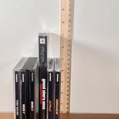 LOT 16B: NIP Sony PSP Grand Theft Auto: Liberty City Stories w/ PlayStation Racing Games