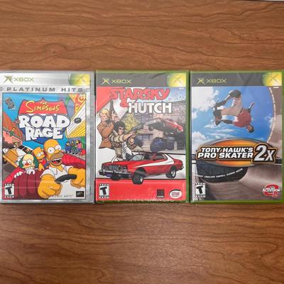 LOT 17B: NIP XBOX Games - Platinum Hits Simpsons Road Rage, Tony Hawk's Pro Skater 2x, Starsky & Hutch