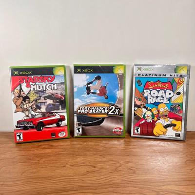 LOT 17B: NIP XBOX Games - Platinum Hits Simpsons Road Rage, Tony Hawk's Pro Skater 2x, Starsky & Hutch