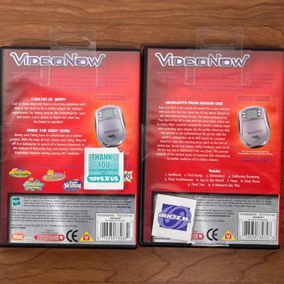LOT 18B: 2003 Hasbro VideoNow Personal Video Player w/ Jimmy Neutron, American Idol & Case