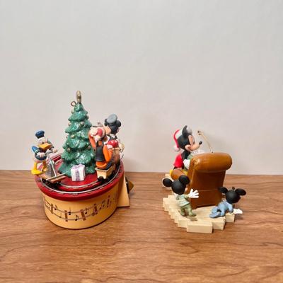 LOT 19B: 2007 Disney Hallmark Ornaments - "Hide n Peek" & "Mickey's Jingle Bell Express"