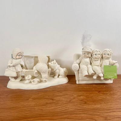 LOT 22B: Department 56 Snowbabies - 2003 "Looking for Grandma's Treasures" & 2005 "Girlfriends"