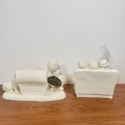 LOT 22B: Department 56 Snowbabies - 2003 "Looking for Grandma's Treasures" & 2005 "Girlfriends"