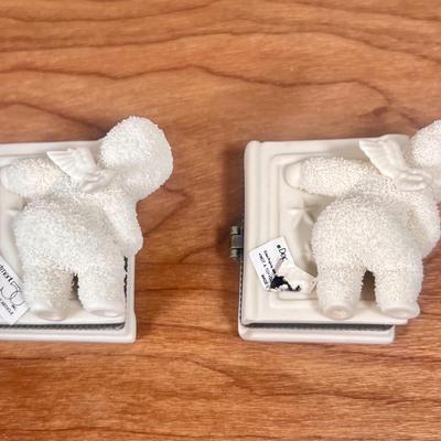 LOT 23B: Department 56 Snowbabies - "Tower of Light" Ice Castle Lamp, Egg Trinket box, Mini Photo Frames, Candle Holders &...